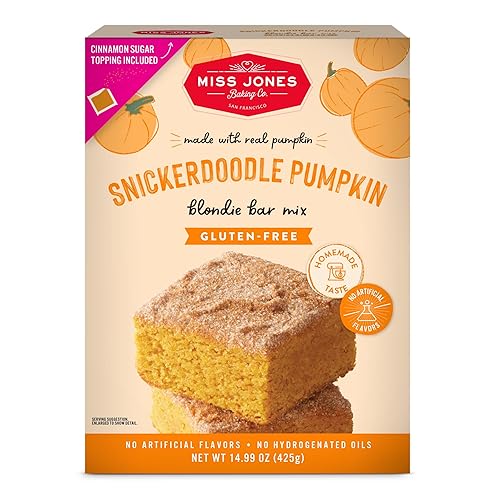 Miss Jones Gluten-Free Snickerdoodle Pumpkin Blondie Bars