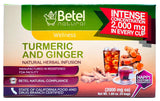 Turmeric and Ginger Tea (Te de Curcuma y Jengibre) by Betel Natural - Natural superfood Packed with curcumins - 24 Tea Bags