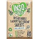 Eco Laundry Detergent Sheets - 80 Loads Laundry Sheets Detergent - 40 No Plastic Jug Washer Soap Sheet - No Mess & Space-Saving Travel Friendly