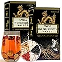 Ginseng Five Treasure Tea, Kidney Teas Formula Ginseng Six Treasure Tea, 6 Precious Ingredients Formula, Traditional Chinese Herbal Cleanse DetoxTea