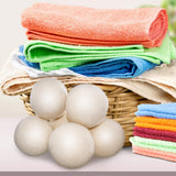 OxGord Chemical-Free Anti-Static Wool Dryer Balls for Laundry - Organic Reusable Natural Fabric Softener - 6-Pack