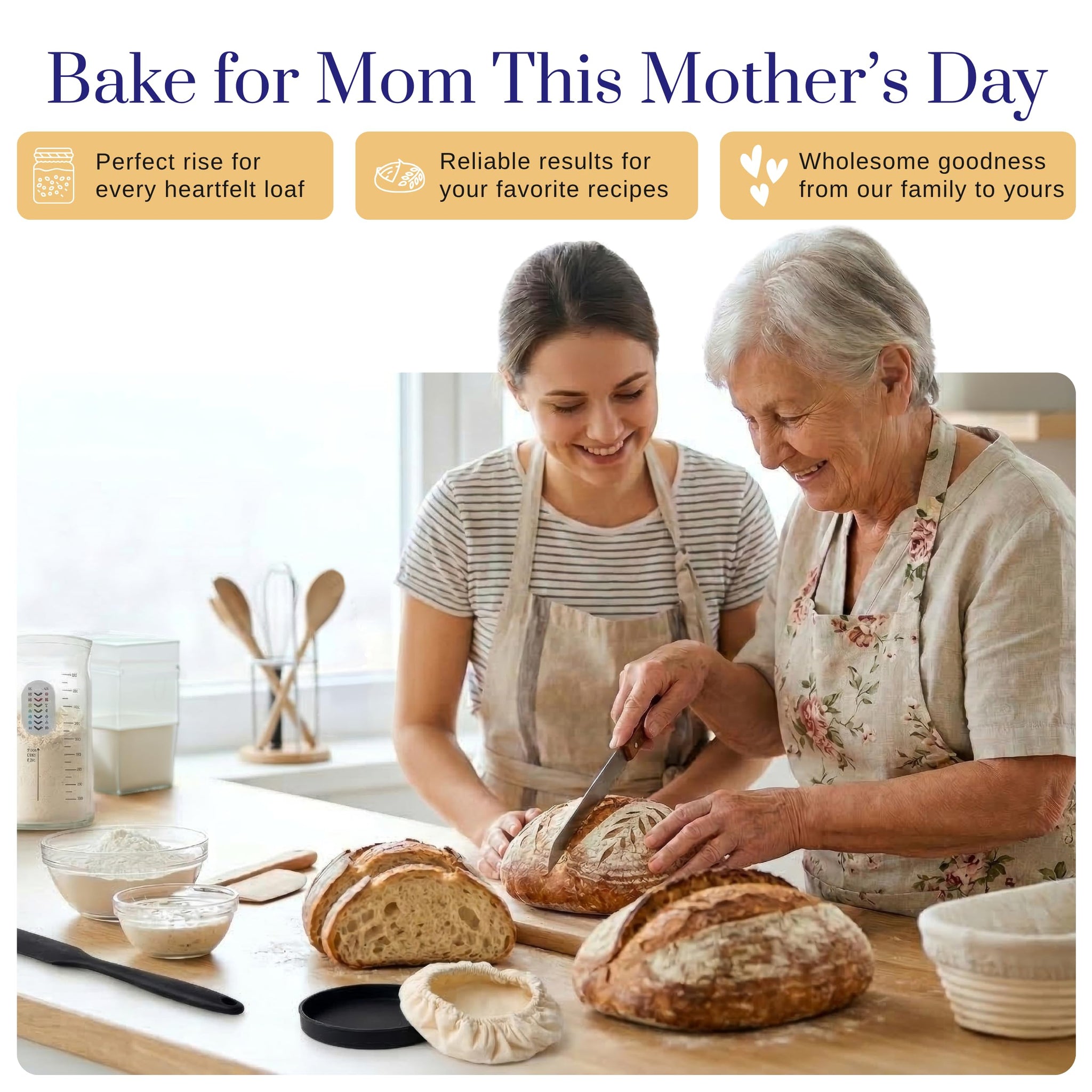 San Francisco Sourdough Starter Culture- 100+ Year Old Dehydrated Heirloom Style Sourdough Starter Kit for Sourdough Bread, Pizza, Buns, Pancakes