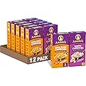 Annie's Organic Macaroni and Cheese Variety Pack, Shells & White Cheddar and Shells & Real Aged Cheddar, 6 oz (Pack of 12)