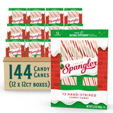 Spangler Red and White Christmas Candy Canes - Classic Christmas Treats, Natural Peppermint Sticks, Candy Canes Bulk, Individually Wrapped, Regular