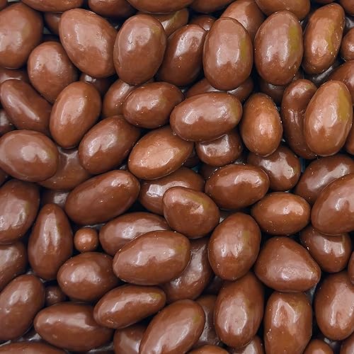 Milk Chocolate Covered Almonds 2-Pound Bag | Classic Chocolate Covered Nuts | Coated Roasted Almonds for Holiday Gifting, Party Favors, Dessert Boards