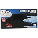 Medline Venom Nitrile Gloves, Powder-Free, Multi-Purpose, Disposable, Comfortable, Strong, Non-Slip Grip, One-Size, 100 Count