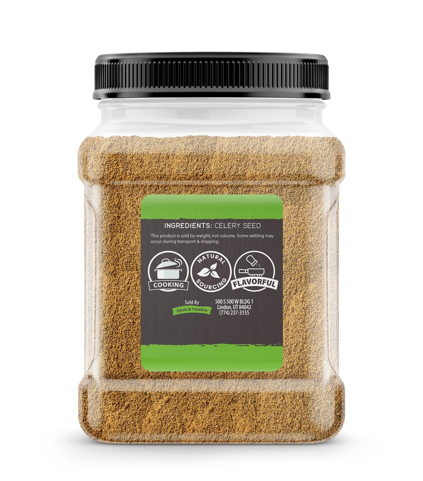 Birch & Meadow 1.5 lb of Ground Celery Seed, Aromatic Flavor, Brine Seasonings & Pickling Spices