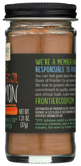 Frontier Organic Ground Vietnamese Cinnamon, 1.31 Ounce Bottle, Premium Quality Cinnamon, Full Balanced Spicy Flavor, Kosher