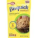 Betty Crocker Bisquick Complete Cheese Garlic Biscuit Mix, Just Add Water! 7.5 Oz. = 6 to 8 Biscuits (4 Pack)