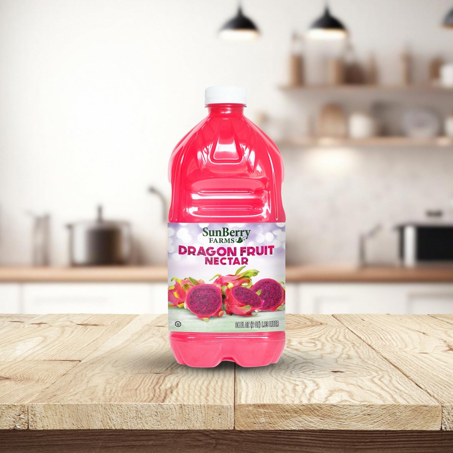 Sunberry Farms Dragon Fruit Nectar 64 fl oz | Exotic Tropical Juice Nectar Made with Real Fruit | No Artificial Flavors or Colors | Refreshing Drink |