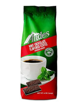 Andes Coffee Flavored Ground Coffee Bag Premium Arabica, Chocolate Mint, 12 Ounce