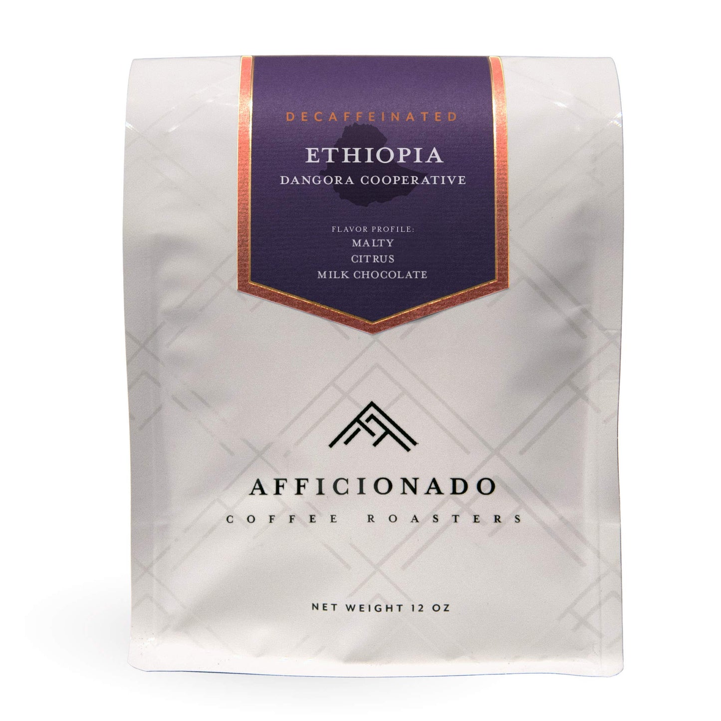 Afficionado Coffee Roasters Dangora Cooperative Ethiopia | Decaffeinated | 12oz Whole Bean Coffee | Single Origin