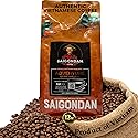 Vietnamese Whole Bean Coffee - Saigondan Adventure 100% Robusta Light Espresso Roast - Premium Single Origin, Direct Trade Vietnamese Coffee - 12 oz