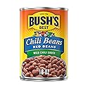 Bush's Canned Mild Red Chili Beans (Pack of 1), Plant-Based Protein, Excellent Source of Fiber, Low Fat, Gluten Free, in Mild Chili Sauce, 16 oz