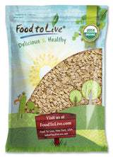 Food to Live Organic Spelt Flakes, 7 Pounds - Rolled Spelt Made from Whole Grain Non-GMO Berries, Uncooked, Raw Whole Foods, Vegan, Kosher, Bulk
