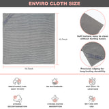 Norw?x - Basic Package - Microfiber - Enviro Cloth. Just Water - Without Leaving Streaks. For Household Enviro Dusting Cleaning Homes, Cars, Bars