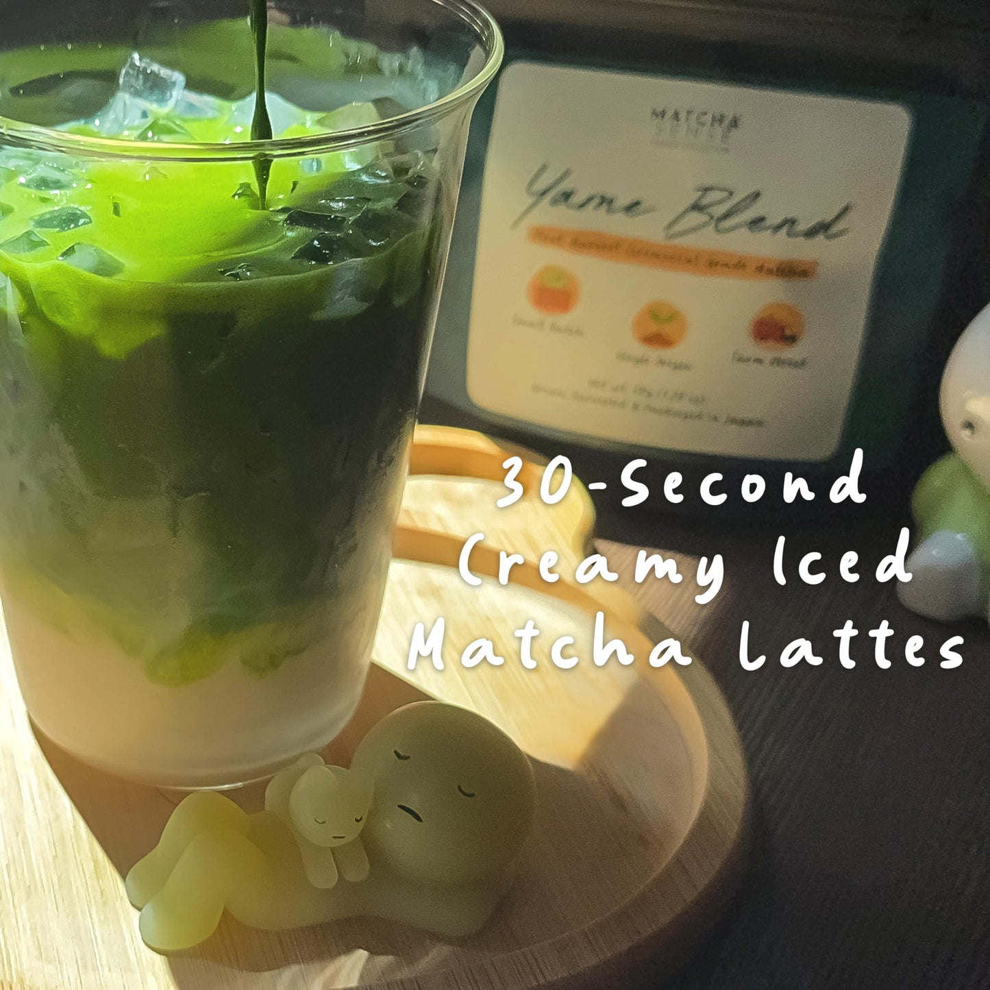 Matcha Sense - Japanese Ceremonial Grade Matcha Powder - Yame First Harvest, Single Origin Fukuoka Japan - Lattes, Iced Drinks - Vegan and Keto
