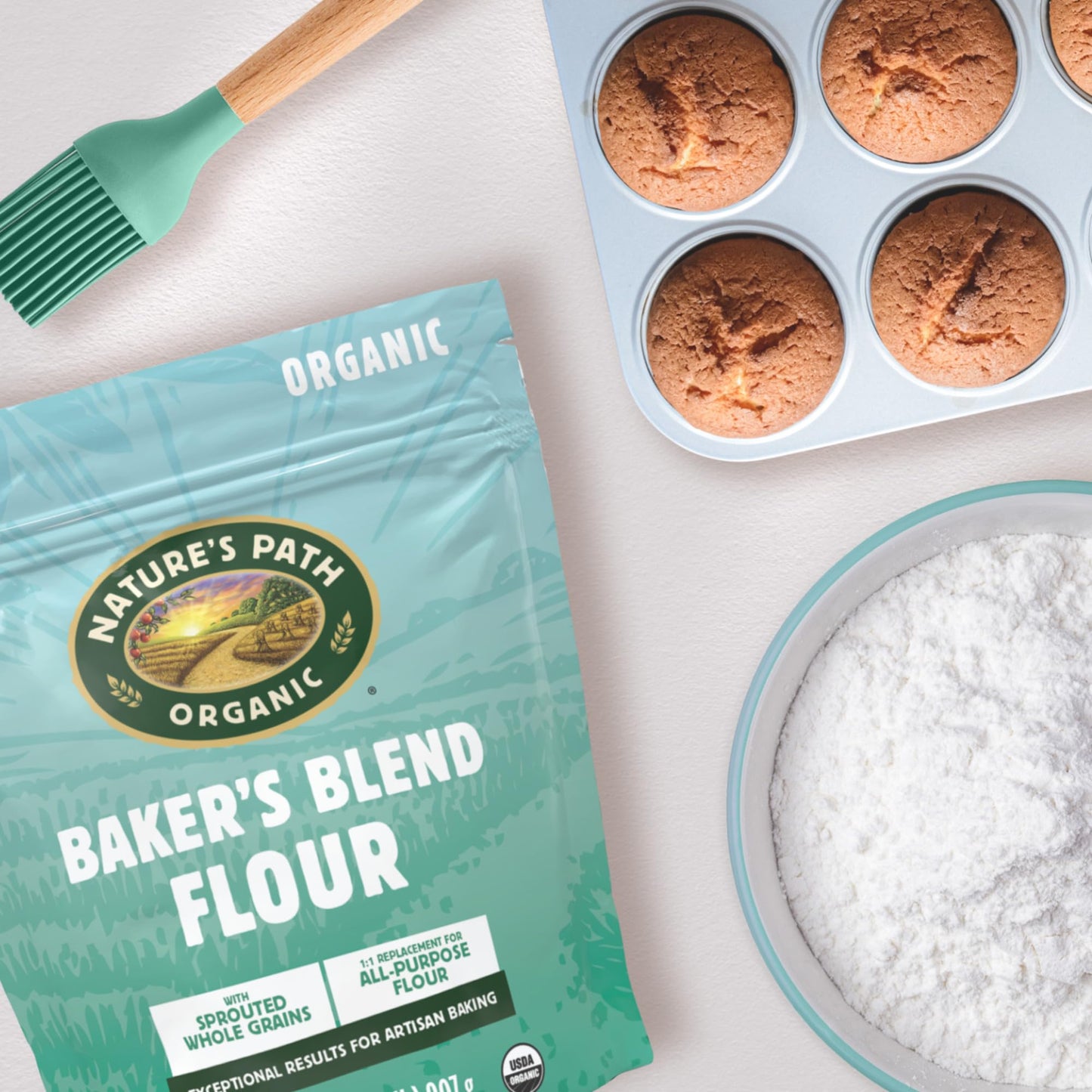 Nature's Path Organic Baker's Blend Flour, 32 oz (Pack of 1), Non-GMO
