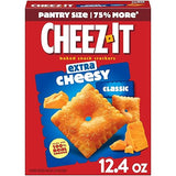 Cheez-It Cheese Crackers, Baked Snack Crackers, Lunch Snacks, Extra Cheesy, 12.4oz Box (1 Box)