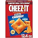 Cheez-It Cheese Crackers, Baked Snack Crackers, Lunch Snacks, Extra Cheesy, 12.4oz Box (1 Box)