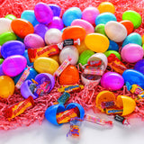 Fun Express Candy Filled Easter Eggs Bulk 24 Pack - Pre-Filled Plastic Easter Eggs with Chocolate Candy Inside | Pastel Colors for Hunt Party Supplies