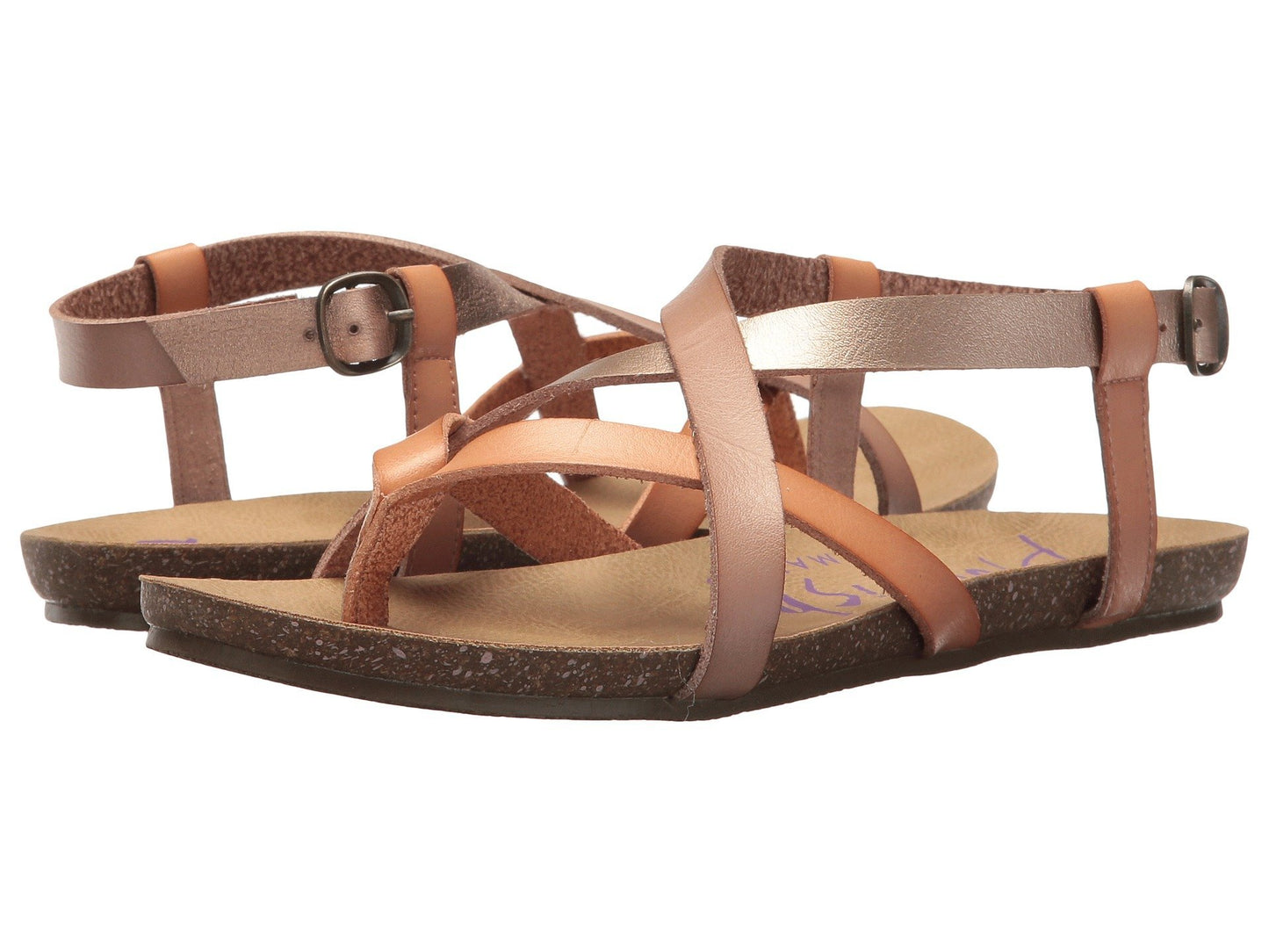 Blowfish Women's Granola Blonde/Pearl Rose Gold/Blush Dyecut 8.5 M US