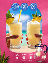 Klass Aguas Frescas Drink Mix Family Pack - Pina Colada - Powder Drink Mix, Water Drink Mix with Natural Flavors & Vitamin C, Makes 28 to 36 Quarts