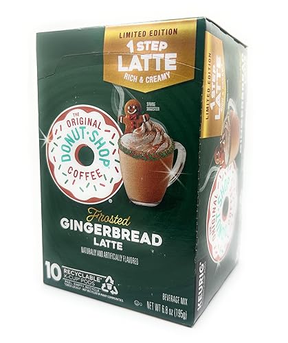 The Original Donut Shop Coffee Frosted Gingerbread Latte Single Serve Pods 10 count - 1 box