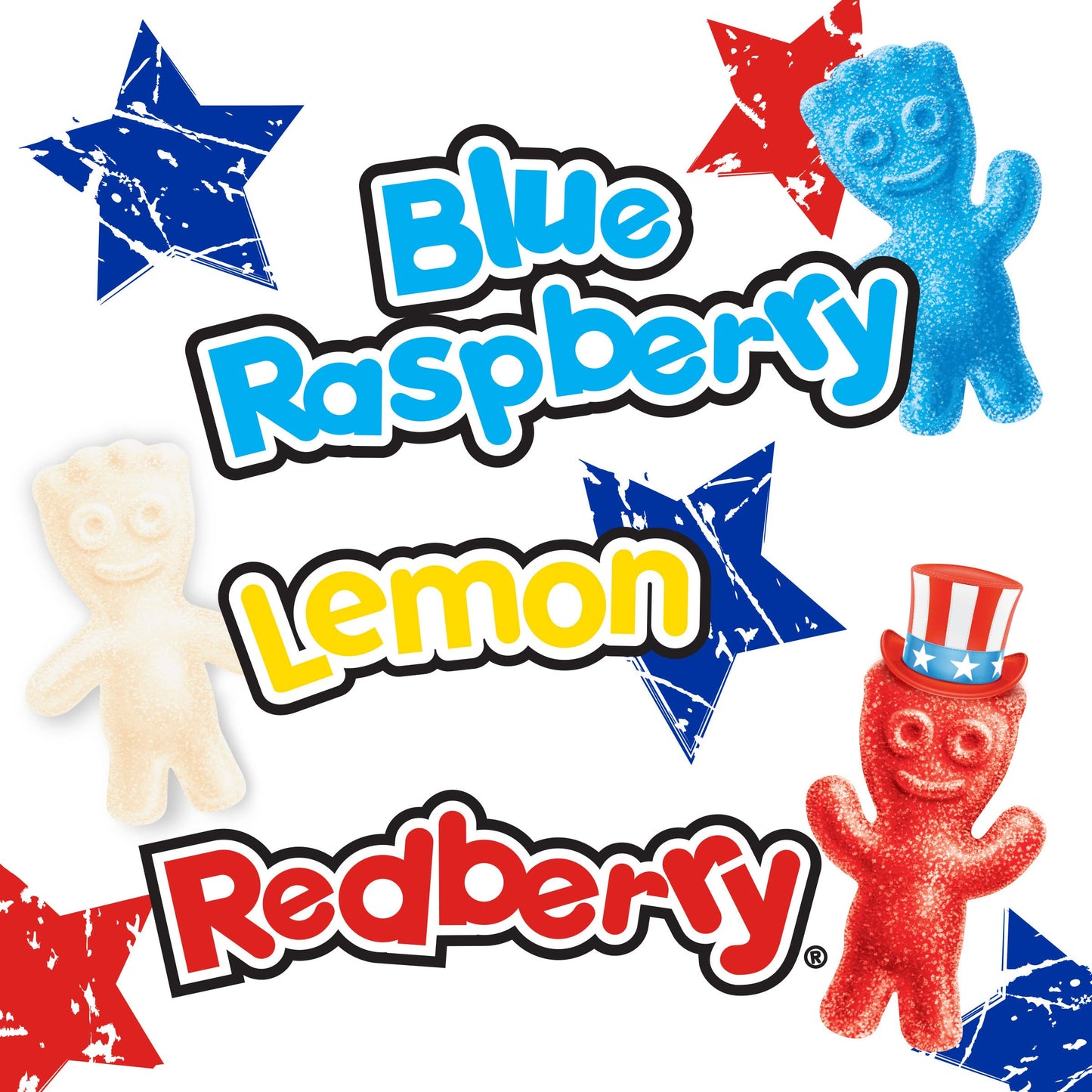 Sour Patch Kids Red, White & Blue Soft & Chewy Candy, 3.08 oz