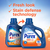 Purex Advanced Oxi with Odor Fighter Liquid Detergent, 128 fl oz, 85 wash loads