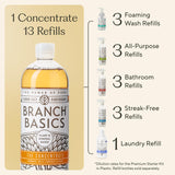 Branch Basics Concentrate (33.8 oz) + Oxygen Boost (4 lbs) | Multi-Surface All Purpose Cleaner Concentrate + Natural Stain Remover, Grout Cleaner |