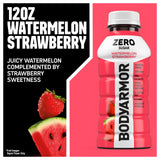 BODYARMOR ZERO Sugar Watermelon Strawberry Electrolyte Drink, Natural Flavors, 12 Fl Oz Bottles (8 Pack), B Vitamins & Antioxidants Sugar Free
