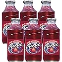 Mistic Grape Strawberry Drink, 16oz Glass Bottle (Pack of 6, Total of 96 Fl Oz)