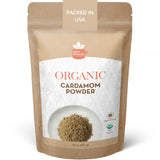 SPICY ORGANIC Ground Cardamom, 16 oz. - Fresh Cardamom Powder - Also Known as Elaichi, Cardamon - USDA Certified Organic, Gluten-Free, Non-GMO