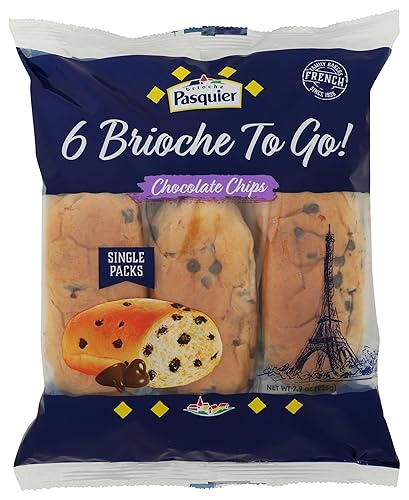 Brioche Pasquier - Chocolate Chip Pitch French Brioche Rolls, 7.9oz (225g)