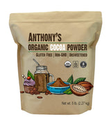 Anthony's Organic Cocoa Powder, 5 lb, Unsweetened, Gluten Free, Non GMO