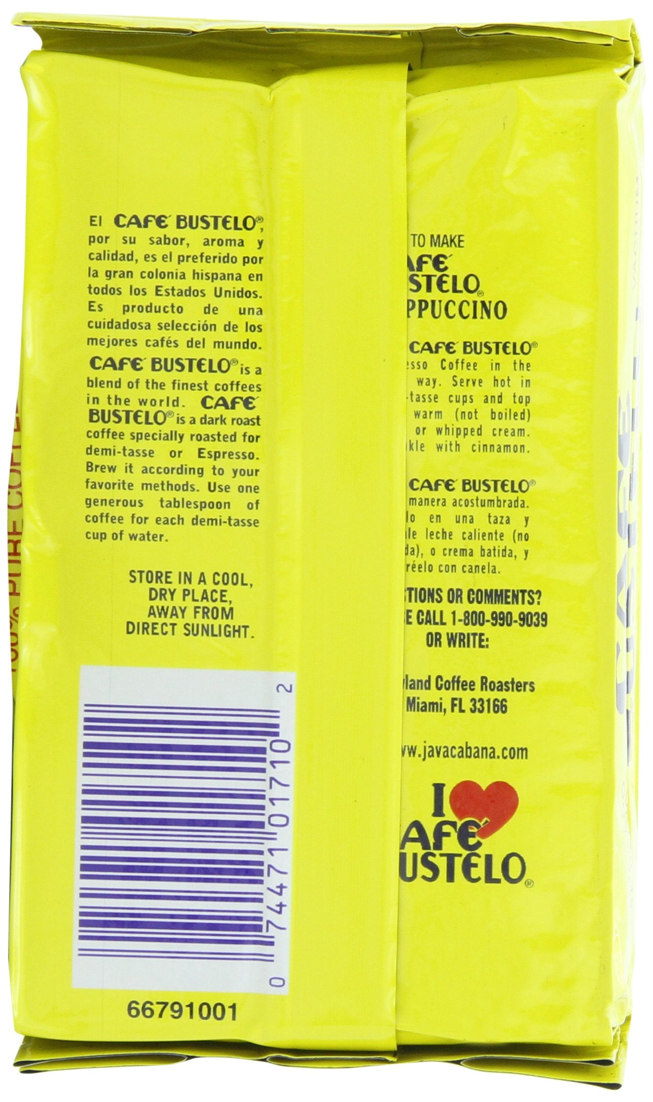 Café Bustelo Coffee, Espresso Ground Coffee Brick, 6 Ounces, 28 Count