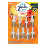 Glade PlugIns Scented Oil Refill, Essential Oil Infused Wall Plug in, 6.39 fl. oz, 9 ct. (Hawaiian Breeze)