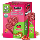 Snakkidz Organic Chewy Granola Bars for Kids, Allergen-Free, Nut-Free, Gluten-Free, Low Sugar Snack Bars Made with Avocado Oil, Individually Wrapped