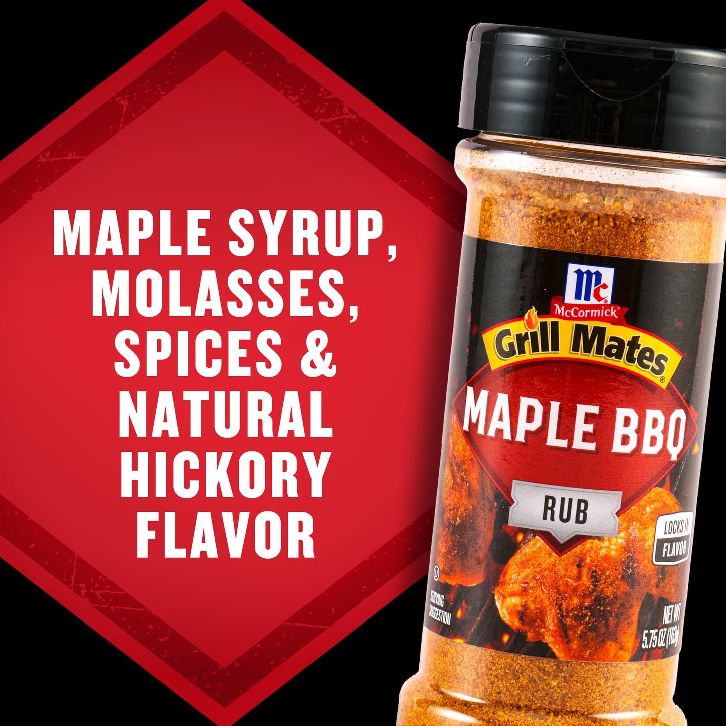 McCormick Grill Mates Maple BBQ Rub, 5.75 oz