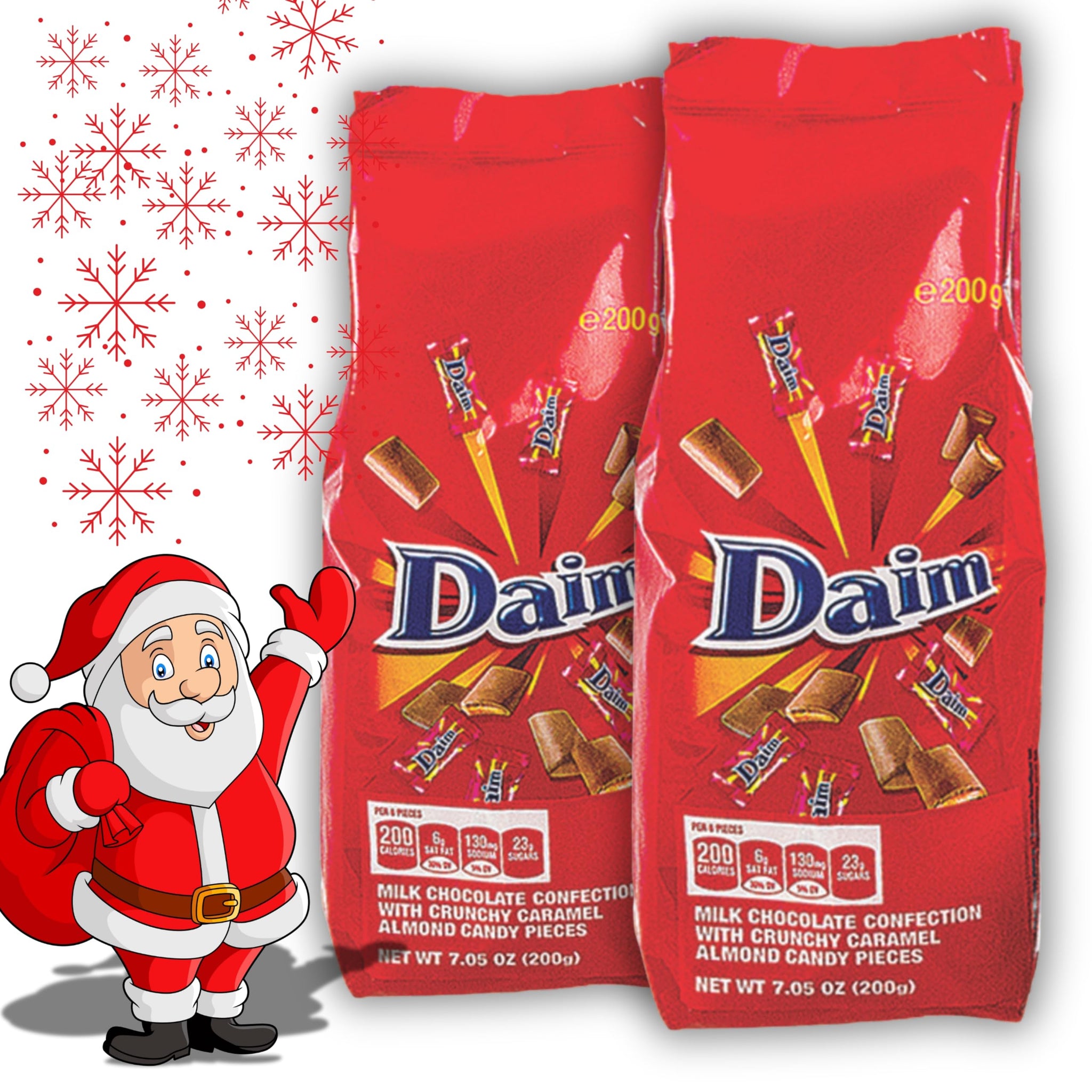 Daim Chocolate Bags - 200g Individual wrapped Daim Chocolates, 2 Pack