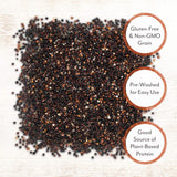 Roland Foods Black Quinoa from Peru, Pre-washed, 5 Lb Bag