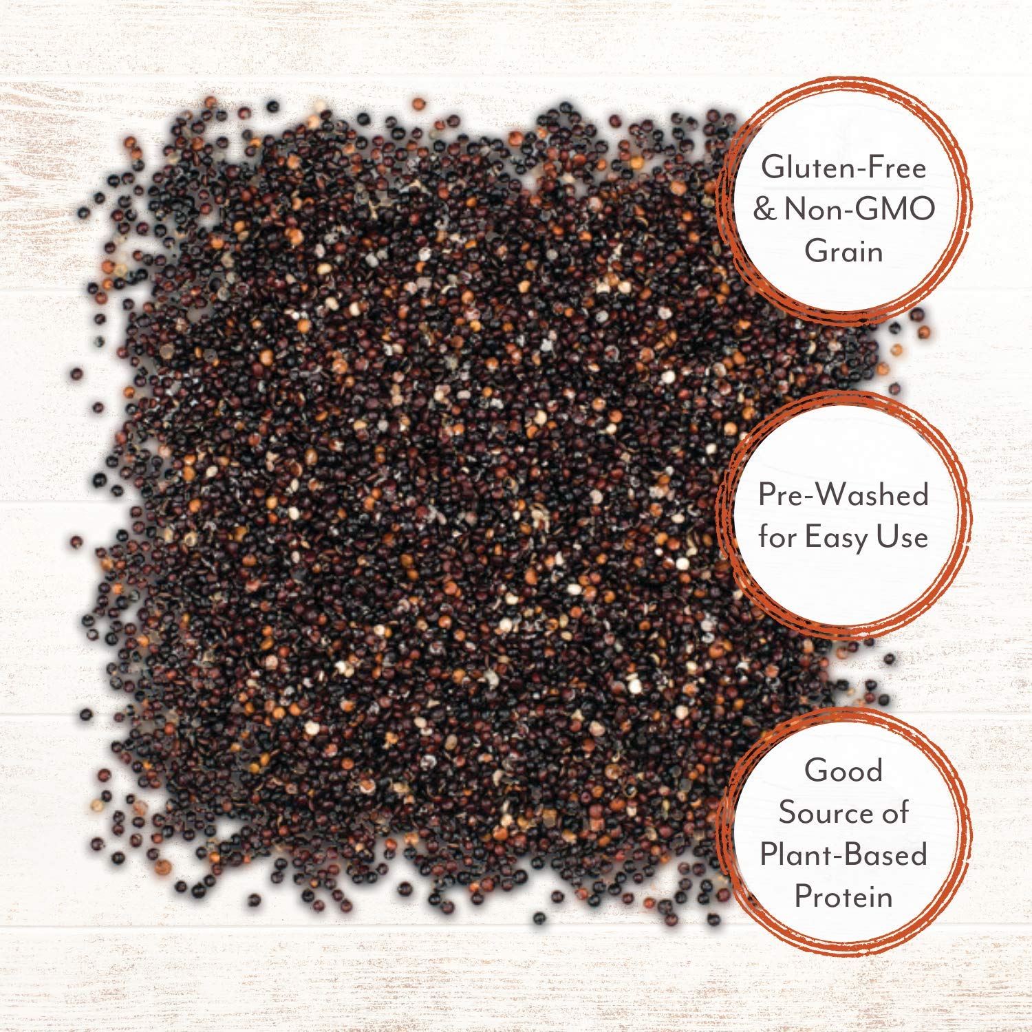 Roland Foods Black Quinoa from Peru, Pre-washed, 5 Lb Bag