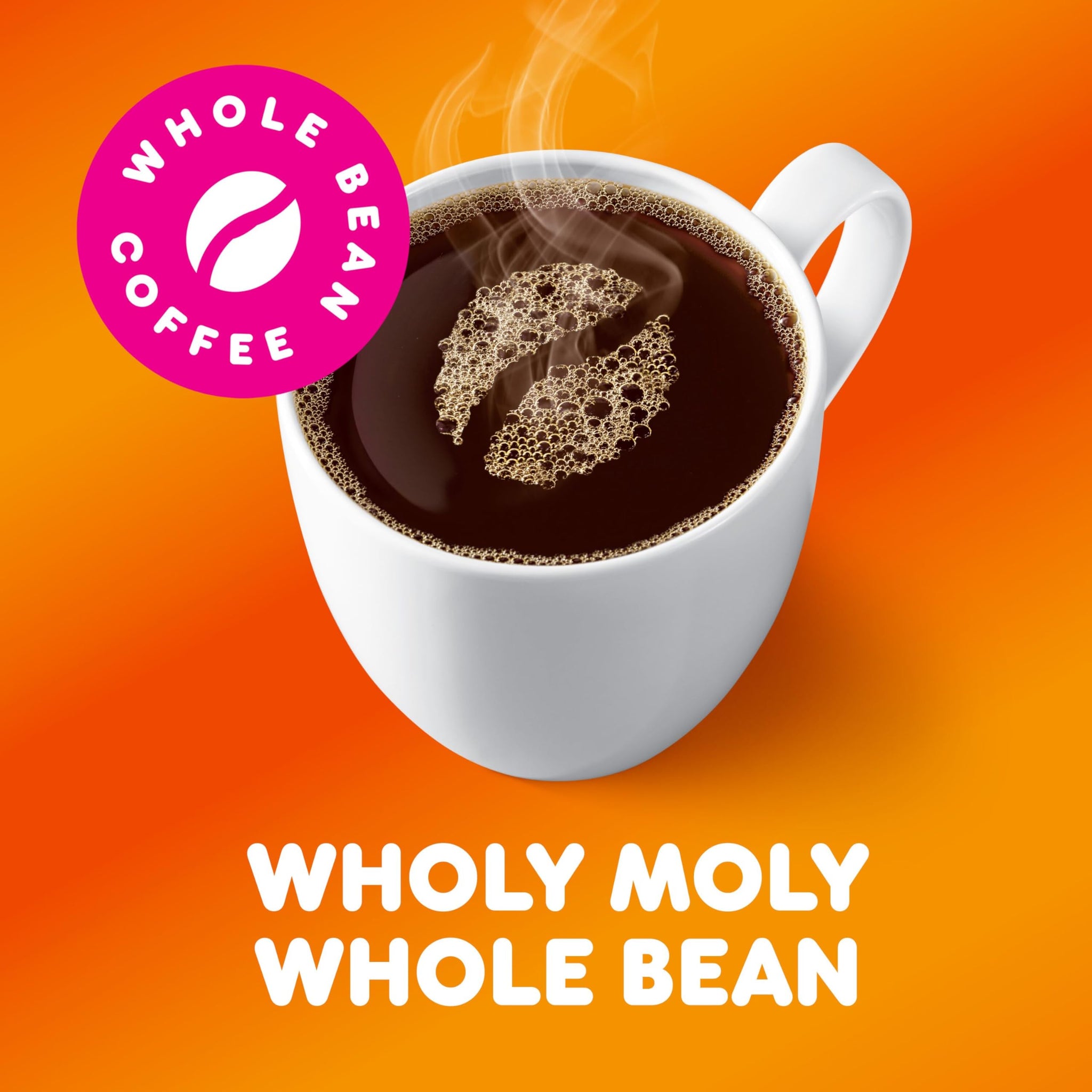 Dunkin' Original Blend Medium Roast Whole Bean Coffee, 12 Ounces (Pack of 6)