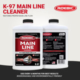 Roebic K-97 Liquid Main Line Cleaner with Bacteria Enzymes, Eliminates Organic Buildup in Sewer/Septic System and Protects from Clogs, Safe