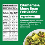 Explore Cuisine Organic Edamame & Mung Bean Fettuccine -Easy-to-Make Pasta - High in Fiber and Plant-Based Protein - Non-GMO, Gluten Free, Vegan, 8 oz