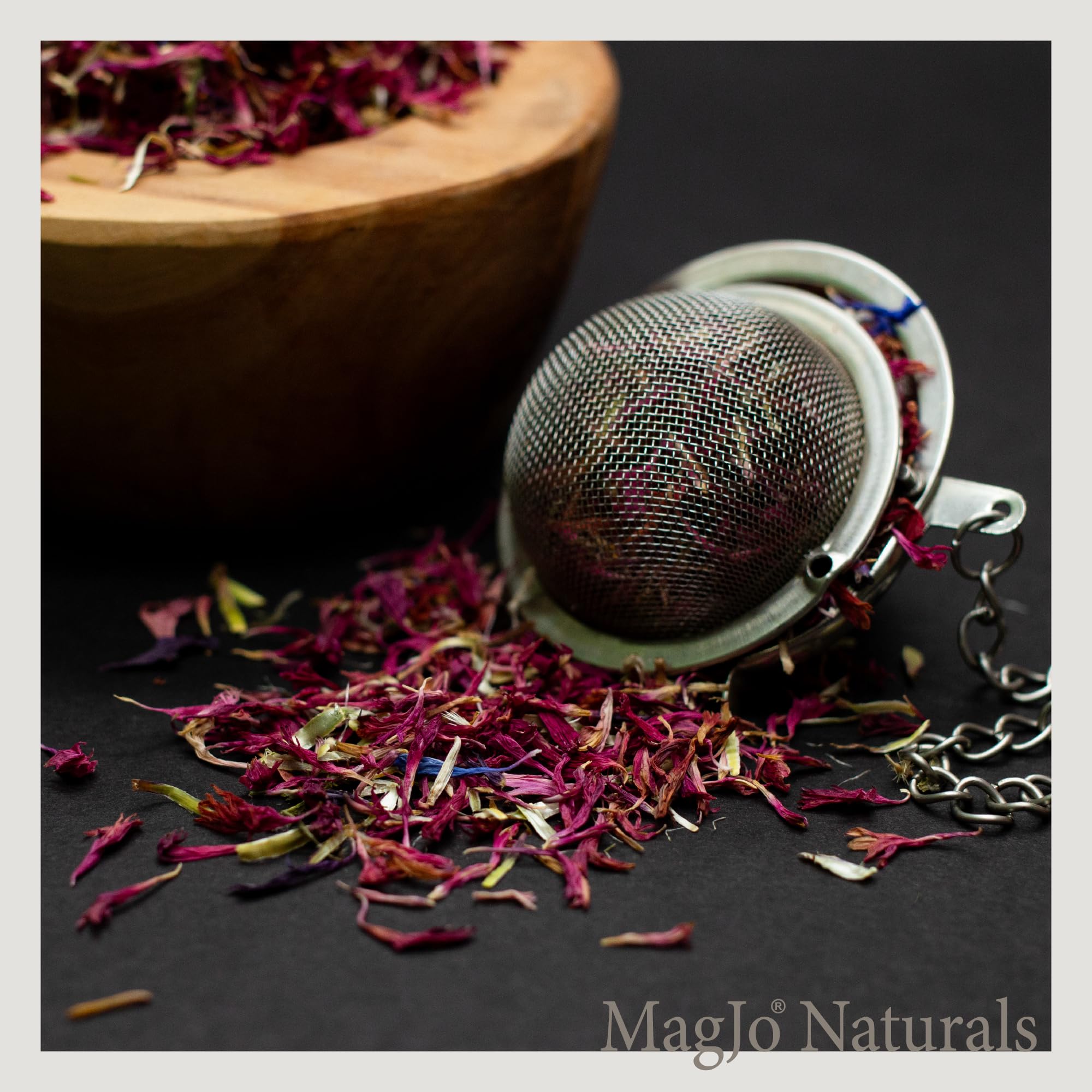 MagJo Naturals Red Cornflowers Petals, Wild Harvest, Bulk Dried Centaurea cyanus Herbal Tea, Direct from Family Farms, Bachelor Button Petals (0.5