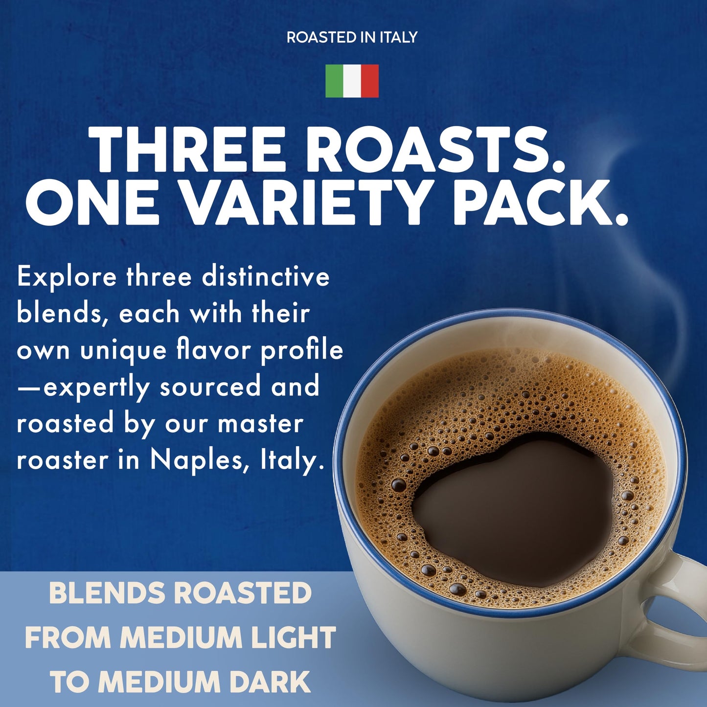 Caffè Borbone Variety Pack Coffee Pods (30 Count) - House, Breakfast & Italian Roast Blends for a Smooth, Bold & Balanced Brew - Single Serve Coffee