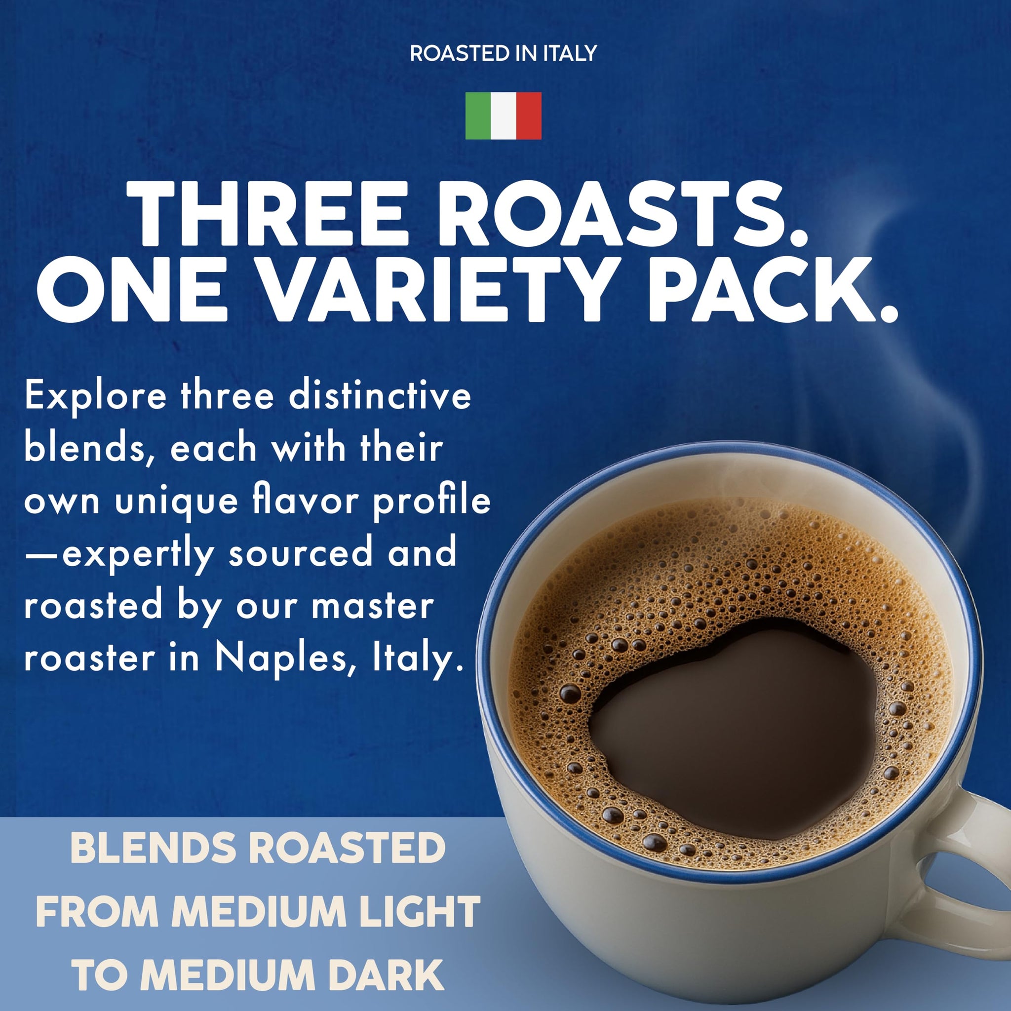 Caffè Borbone Variety Pack Coffee Pods (30 Count) - House, Breakfast & Italian Roast Blends for a Smooth, Bold & Balanced Brew - Single Serve Coffee