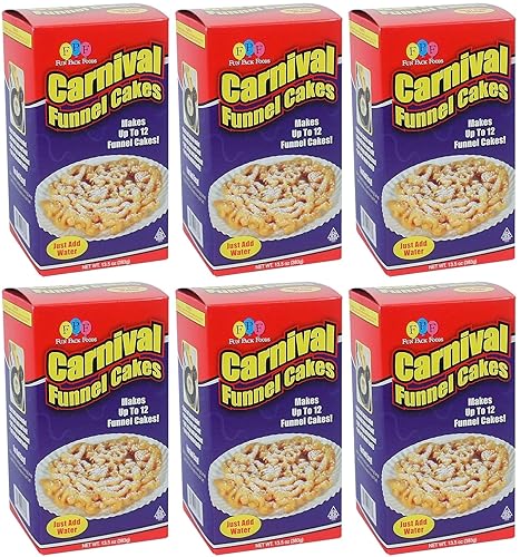 Fun Pack Foods Funnel Cake Mix - 6/13.5oz - (81oz. Value Pack Case) - Makes up to 72 Funnel Cakes